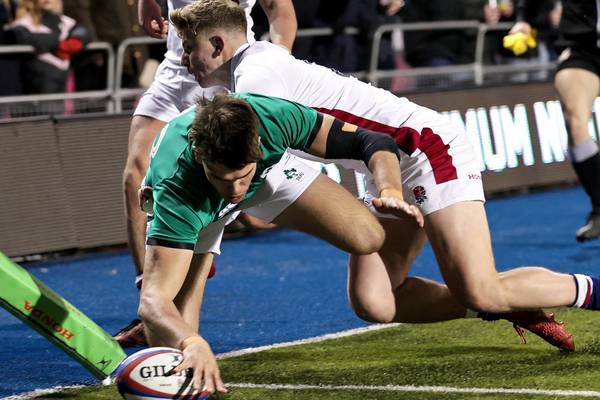 Ireland U-20s gunning for the Grand Slam after five-try win over England
