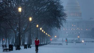 US east coast battered by snow storm