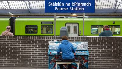 Dart passengers encouraged to play new piano at Pearse Station