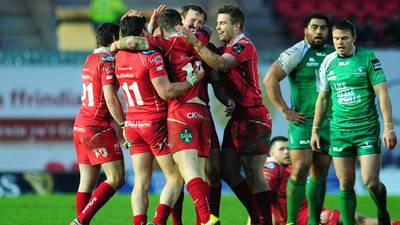 Connacht sank at the death by Scarlets after late indisicpline