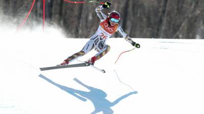 Czech snowboarder causes shock to win super-G on borrowed skis