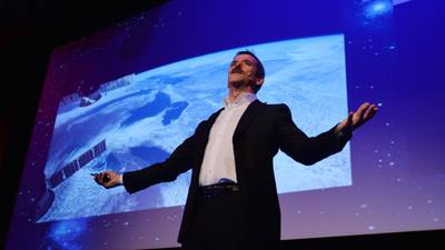 Astronaut Chris Hadfield receives gold medal from Trinity