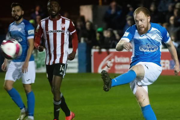 Late penalty drama rescues a point for Derry against rivals Harps