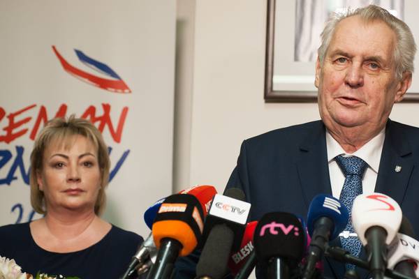 Populist Czech president and liberal challenger disagree over scandal-hit premier