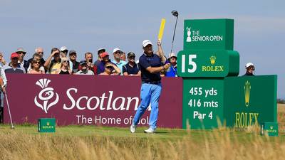 Paul McGinley one off the lead at British Senior Open after 66