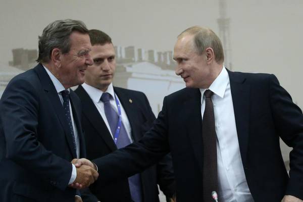 Gerhard Schröder stirs up ‘uncritical and romantic’ ideas about Russia