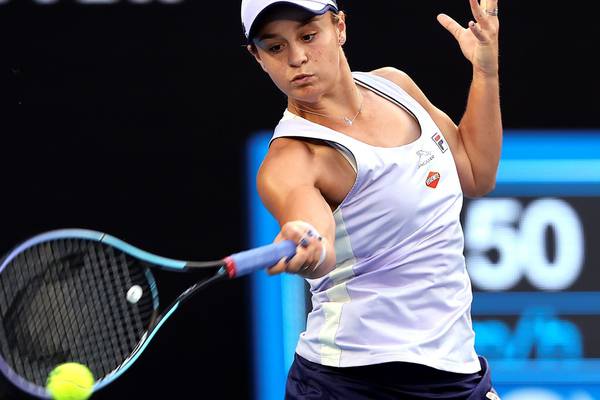 Barty flies the flag for Australia as she moves into last-eight