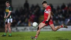 Mickey Harte’s gamble pays off as Derry outlast understrength Kerry 