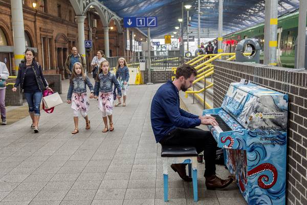 Piano at Pearse Street train station out of action due to vandalism