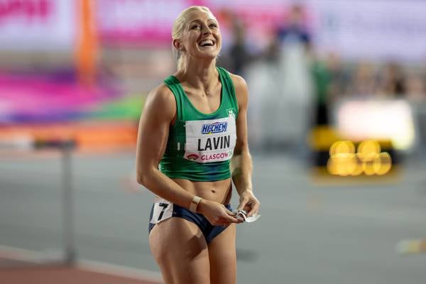 Sarah Lavin finishes fifth in 60m hurdles final, the fastest race in history of women’s indoor sprint hurdles