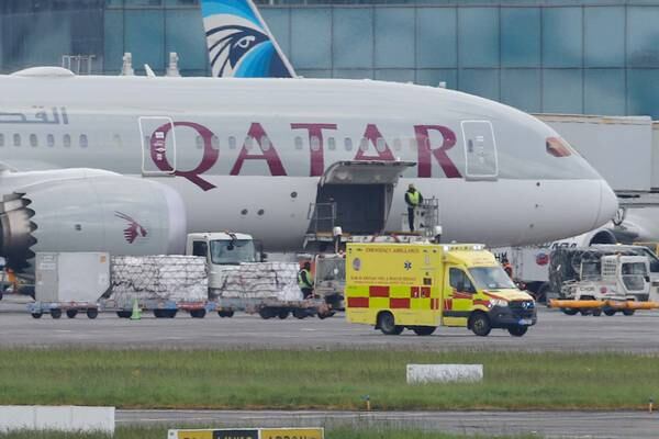 Twelve injured following turbulence on flight from Qatar to Ireland
