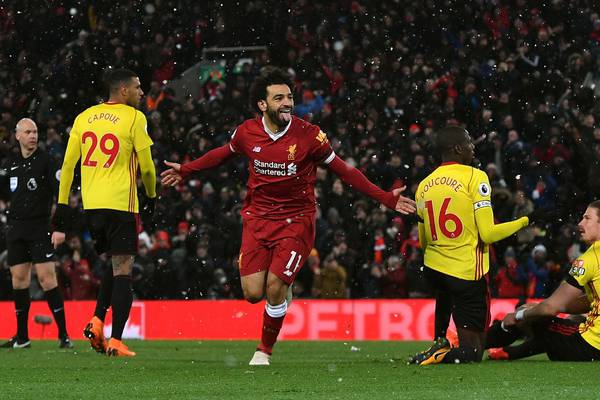 Salah scores four as Liverpool blow Watford away