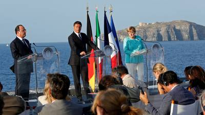 Renzi, Merkel and Hollande look to  future of EU following Brexit