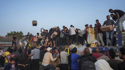 Israel-Hamas conflict: Gaza aid piles up in Egypt, US pier delivery falters