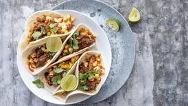 Pork belly tacos with pineapple salsa
