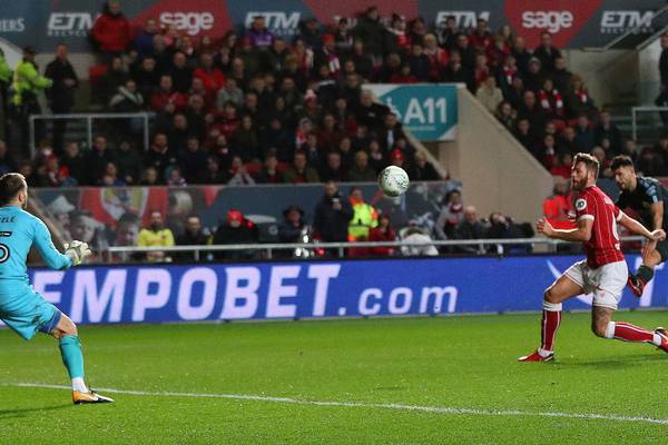 Bristol City’s brave run ended as Man City head for Wembley