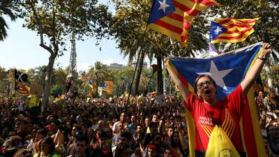 Police action will weaker referendum plan, say Catalan leaders