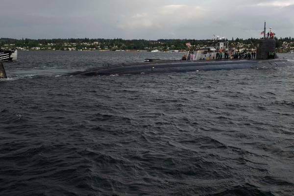 US nuclear submarine hits unidentified object