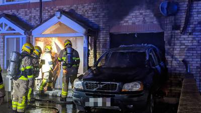 House seized by Cab from Liam Byrne petrol bombed after being rammed by car