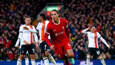 Liverpool go four points clear after storming comeback win over Luton 