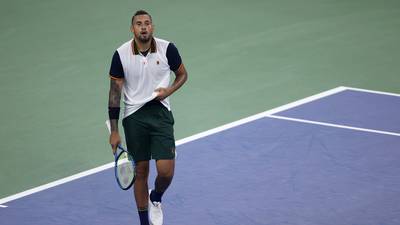 Nick Kyrgios throws in the towel in first round loss