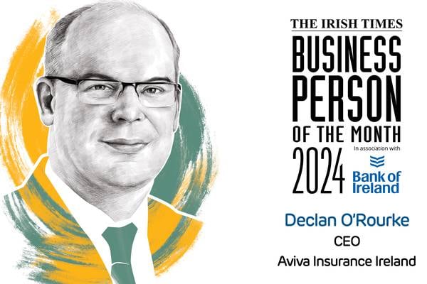 The Irish Times Business Person of the Month: Declan O’Rourke, Aviva Ireland