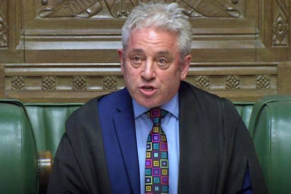 Bercow’s surprise Brexit intervention a fresh blow to Theresa May