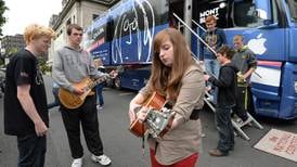 U2-funded children get a chance to record song on board ‘Beatles’ bus