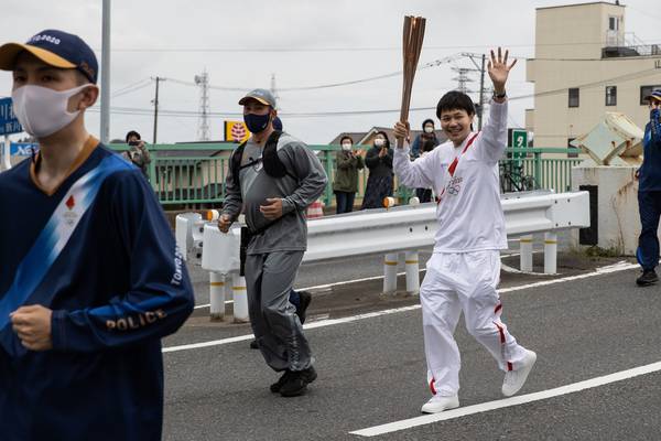 Eerie Olympic torch relay begins in Fukushima