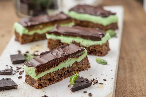 Mint chocolate bars that are all about the filling
