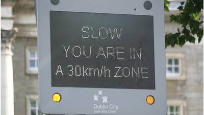 Dublin’s 30km/h limit fails to reduce traffic speed