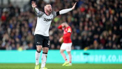 Wayne Rooney takes director’s role on Derby County debut