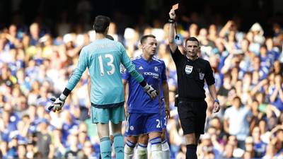 Courtois to miss Manchester City trip after red card appeal rejected