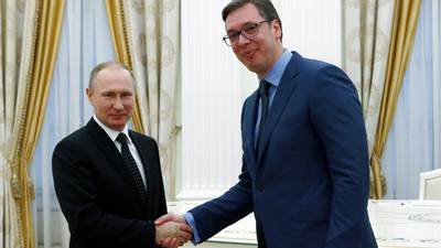 Vladimir Putin backs Serbian premier Aleksandar Vucic