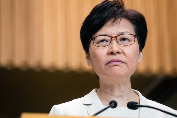 Hong Kong’s Lam vows to use ‘stern law enforcement’ to stamp out protests