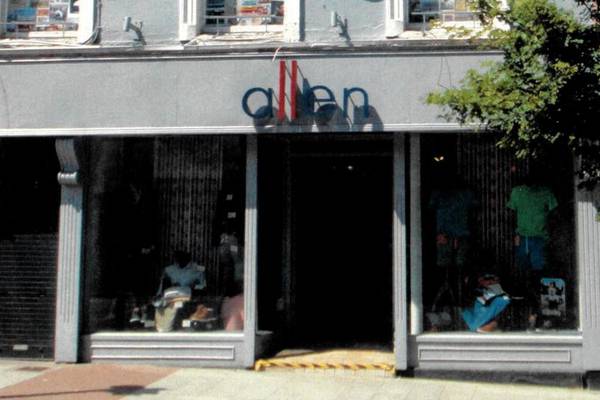 Century-old menswear shop in Bray to be sold for €500,000