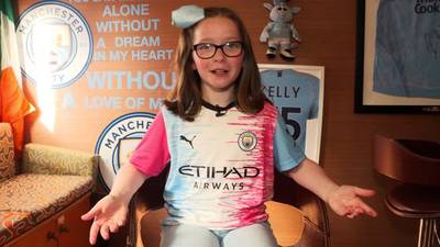 Dublin girl (9) wins Manchester City kit design competition