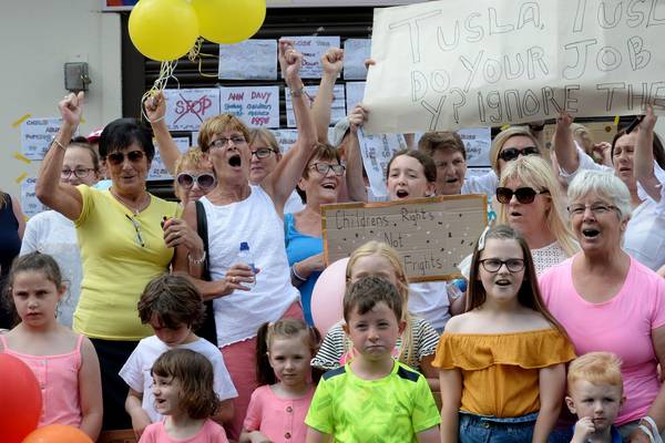 Dozens of Drumcondra residents protest outside Hyde & Seek creche