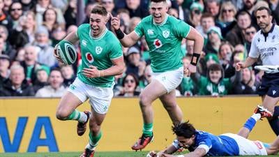 Jack Crowley takes the ball and runs with it as Irish 10 jersey fits snugly once again
