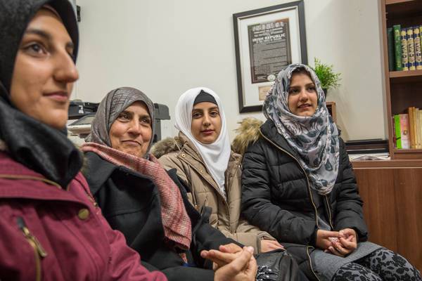 Syrian mother and daughters join other refugees in Dublin