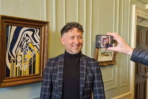 Politicians see the light at Green TD’s cubist art exhibition