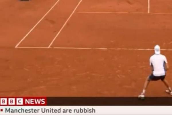 BBC apologises after ‘Manchester United are rubbish’ appears on ticker