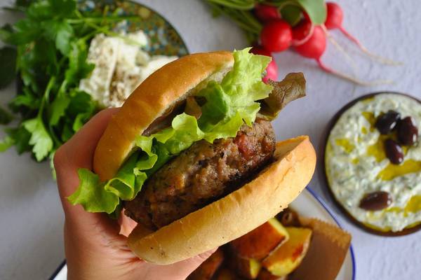 Feta-stuffed lamb burgers: A Greek-inspired dinner perfect for the barbecue
