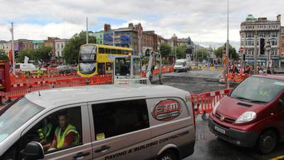 Luas Cross City works cause long delays on Dublin quays