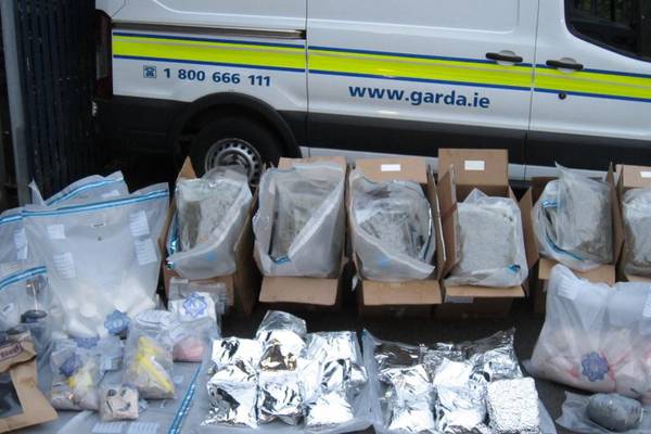 Estimated €2.5 million in drugs seized by gardaí at Dublin house