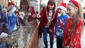 Lord Mayor stands by decision to move live crib as Mansion House lights up for Christmas