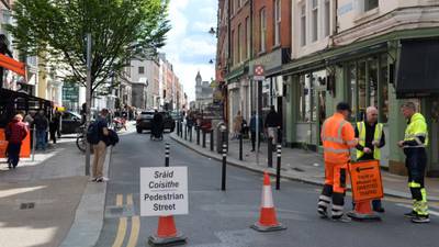 Pedestrianisation of Irish city streets begins ahead of outdoor summer