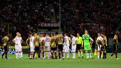 Roma fined €50,000 over supporters’ racist abuse of Milan players