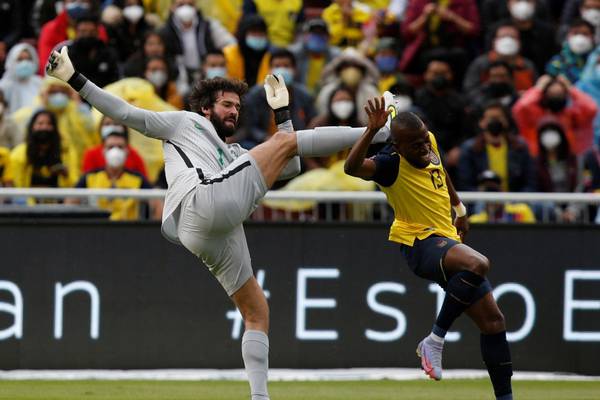 Alisson sent off twice in Brazil’s draw with Ecuador - and reprieved twice by VAR