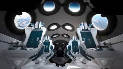 Two windows for $250k: Virgin Galactic unveils its moodily lit spaceship cabin